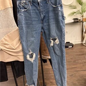 Abercrombie & Fitch High Rise Blue Jeans